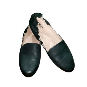 NWOB Abeo B.I.O. System Jean Black Leather Slip-On Loafers